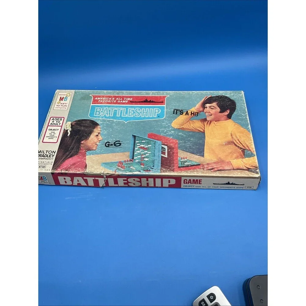 Battleship Board Game Milton Bradley 4730 Original Box Complete Vintage 1971